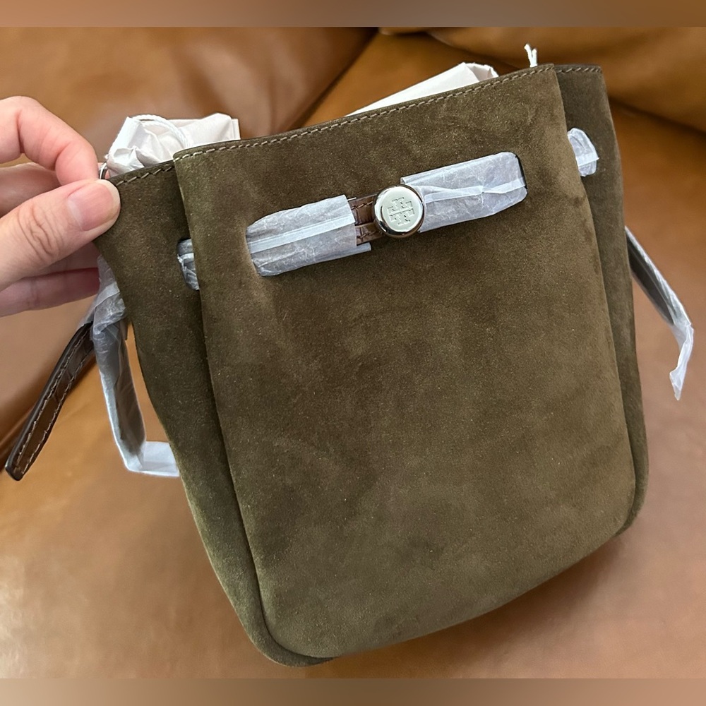 Tory Burch Small Suede Romy Crossbody - Picture 12 of 12